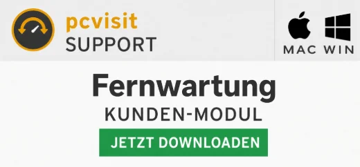 pcvisit Support: Fernwartung Kunden-Modul jetzt downloaden